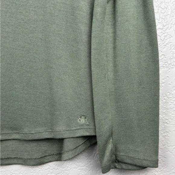 Banana Republic Women’s Large Sage Green Long Sleeve Tee Classic Minimalist - Picture 2 of 10